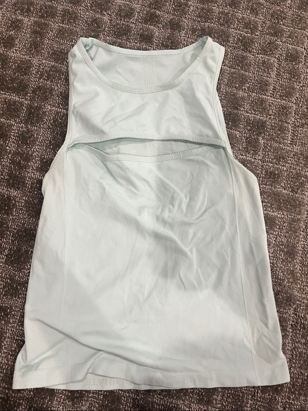Light Mint Muscle Tank Top - Women's Performance Tee